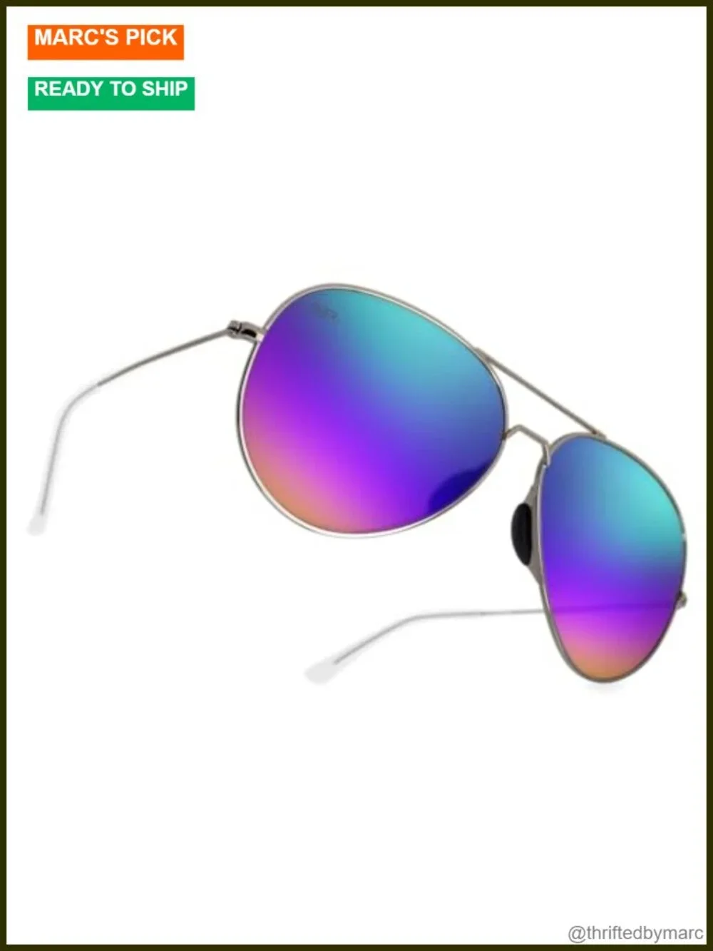 Polarized Aviator Sunglasses Stainless Steel Frame